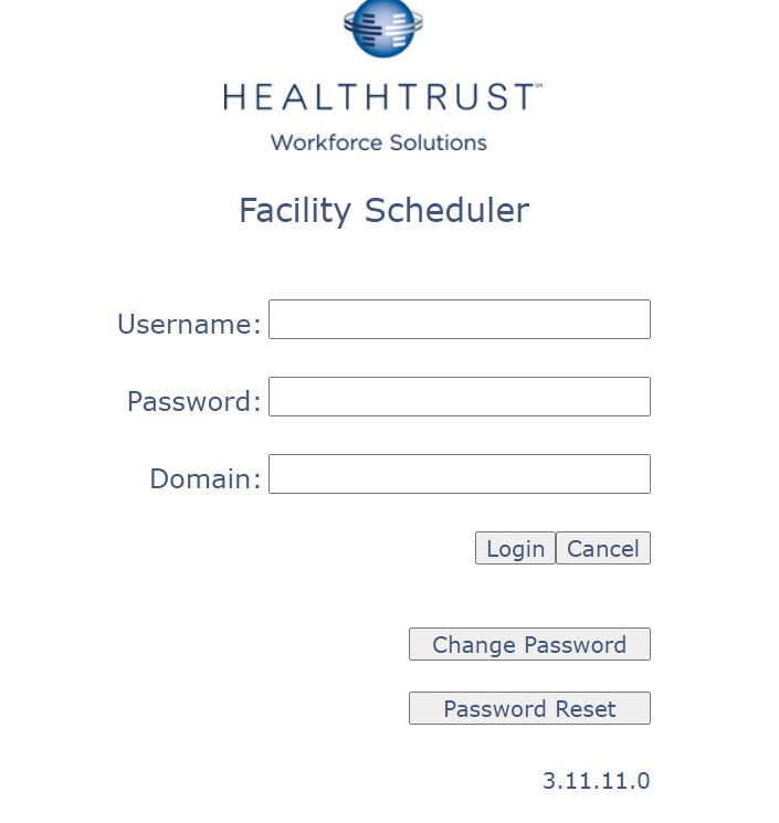 HCAHRAnswers Facility Scheduler Login